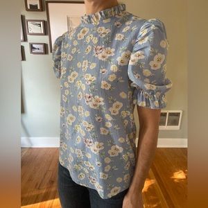 SHEIN Puffed Sleeve Blouse